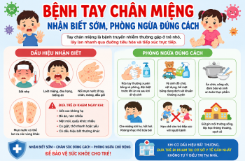 BỆNH TAY CHÂN MIỆNG – NHẬN BIẾT SỚM, PHÒNG NGỪA ĐÚNG CÁCH