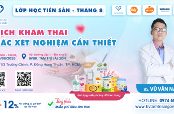 LỚP HỌC TIỀN SẢN THÁNG 8 TẠI TÂM TRÍ SÀI GÒN