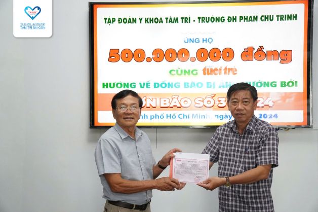 Tập đoàn Y khoa Tâm Trí ủng hộ đồng bào miền Bắc