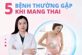 5 BỆNH THƯỜNG GẶP KHI MANG THAI – MẸ BẦU CẦN BIẾT 