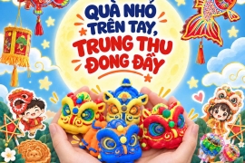 QUÀ NHỎ TRÊN TAY, TRUNG THU ĐONG ĐẦY – MÓN QUÀ DÀNH TẶNG CÁC BÉ ĐẾN KHÁM TẠI TÂM TRÍ SÀI GÒN