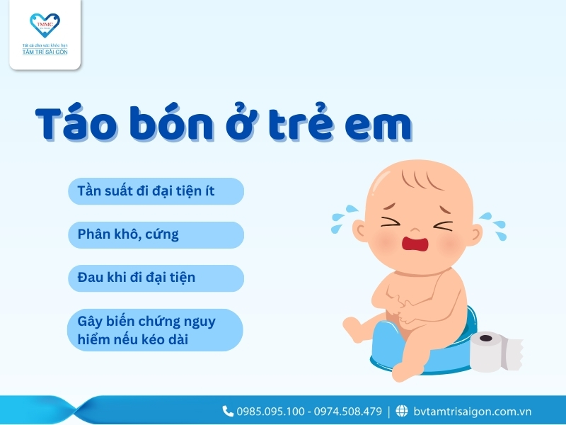 Táo bón ở trẻ em