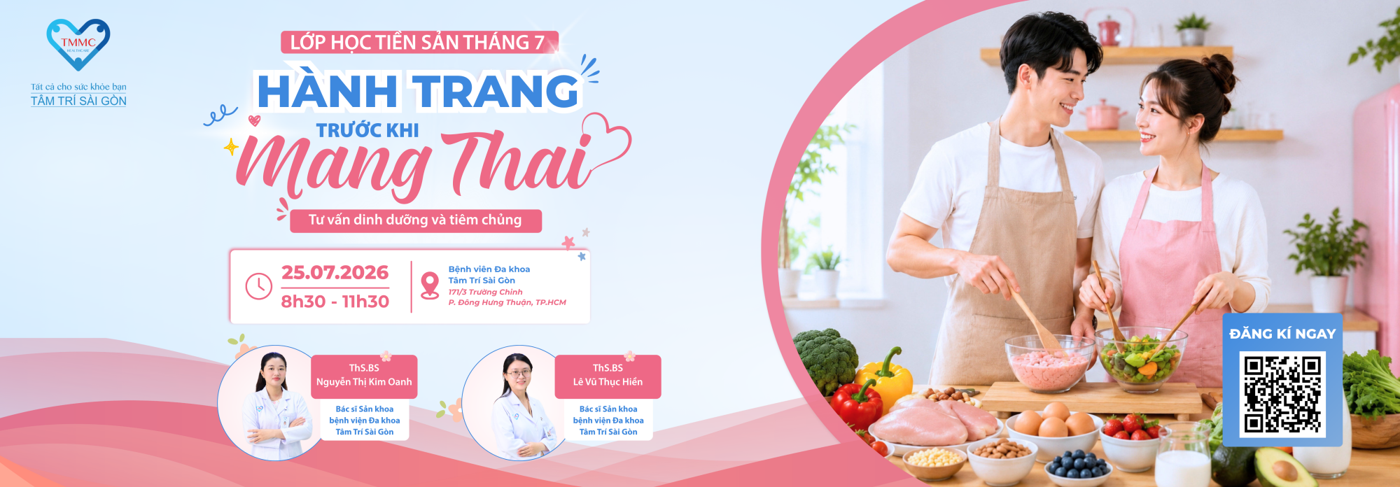 Banner lớp tiền sản tháng 7